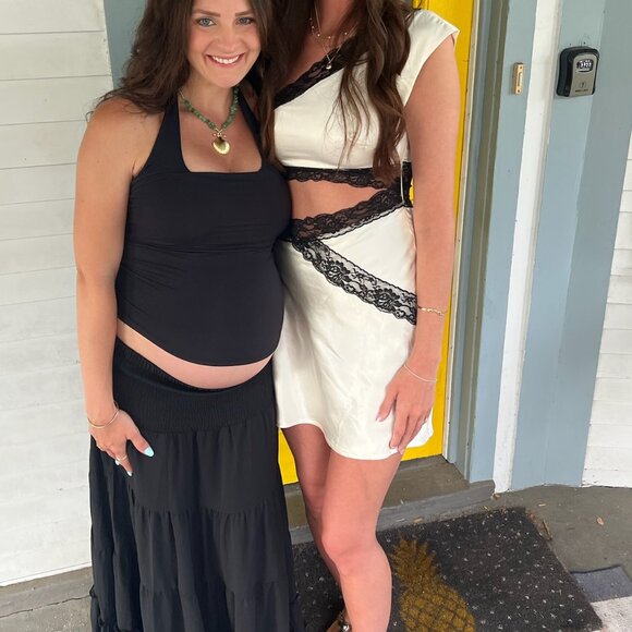 Hello Molly - Frosted Castle Satin One Shoulder Mini Dress Off White - Picture 4 of 4